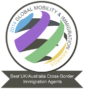 Global Mobility & Immigation Award 2014 - Best UK/Australia Cross-Border Immigration Agents